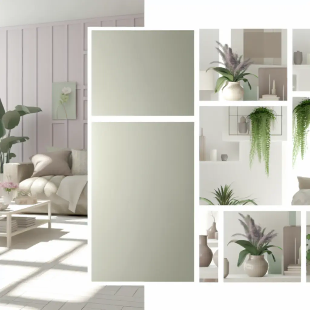 Virágdekoráció nappaliban, letisztult, modern enteriőrben