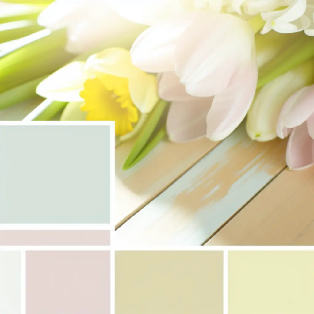 Tavaszi, pasztell színű szezonális virágcsokrok válogatása