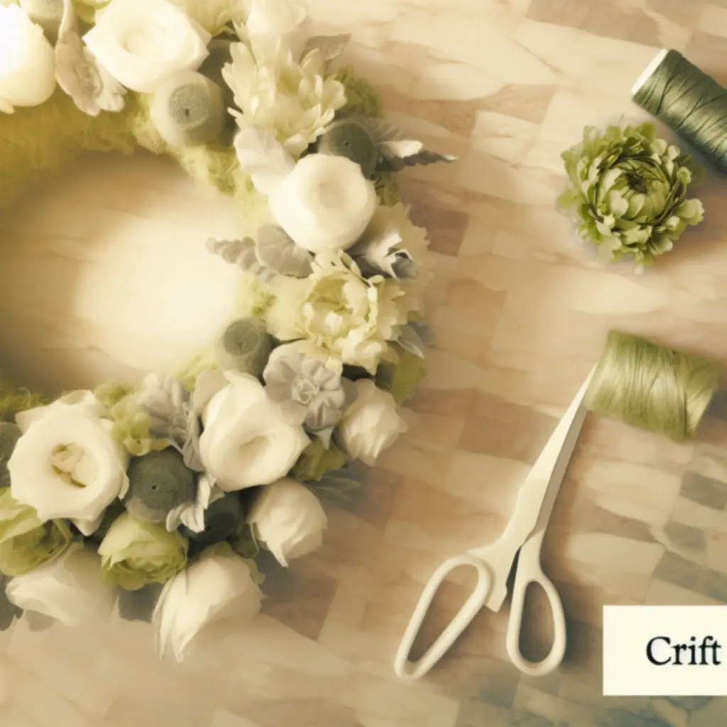 Visszafogott színvilágú gyászkoszorú fehér és zöld virágokkal